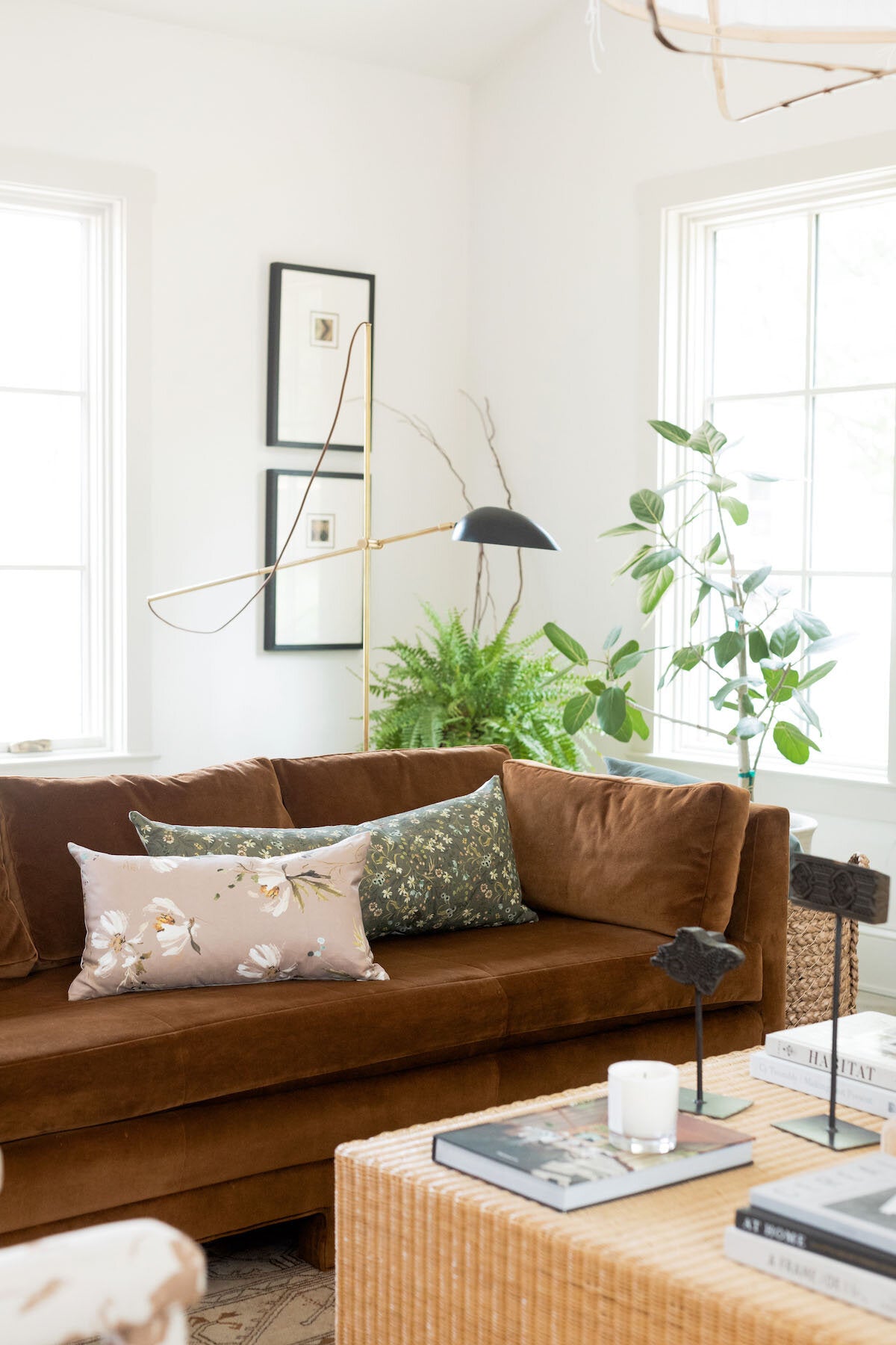 Cosmos in Mauve Fabric