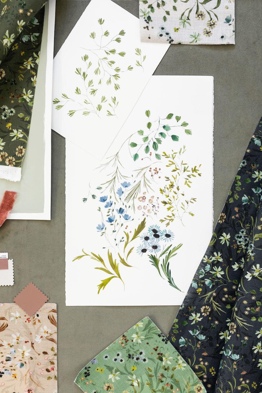 Eden in Olive Fabric