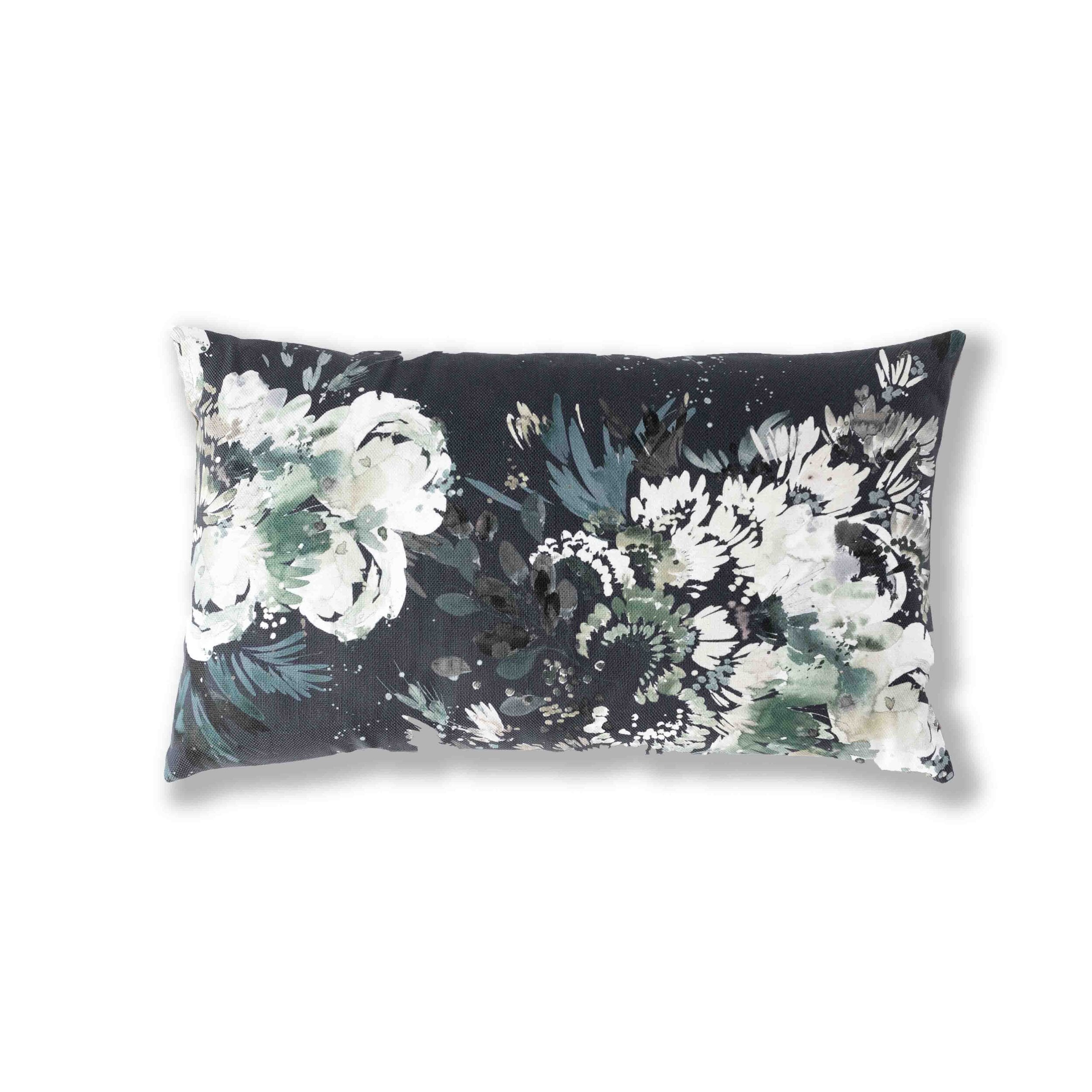 Midnight Garden in Midnight Pillow Cover