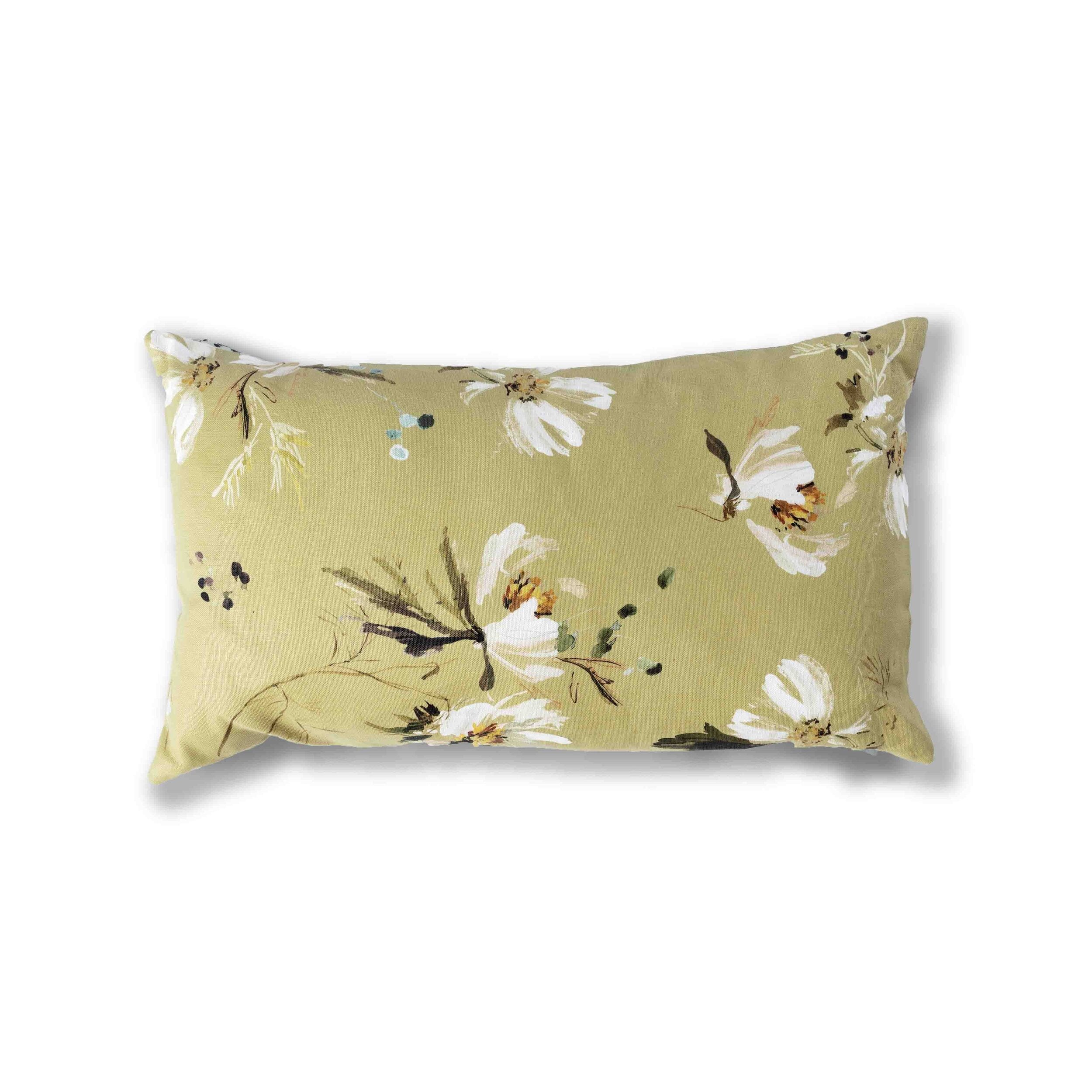 Cosmos in Canary Pillow Cover