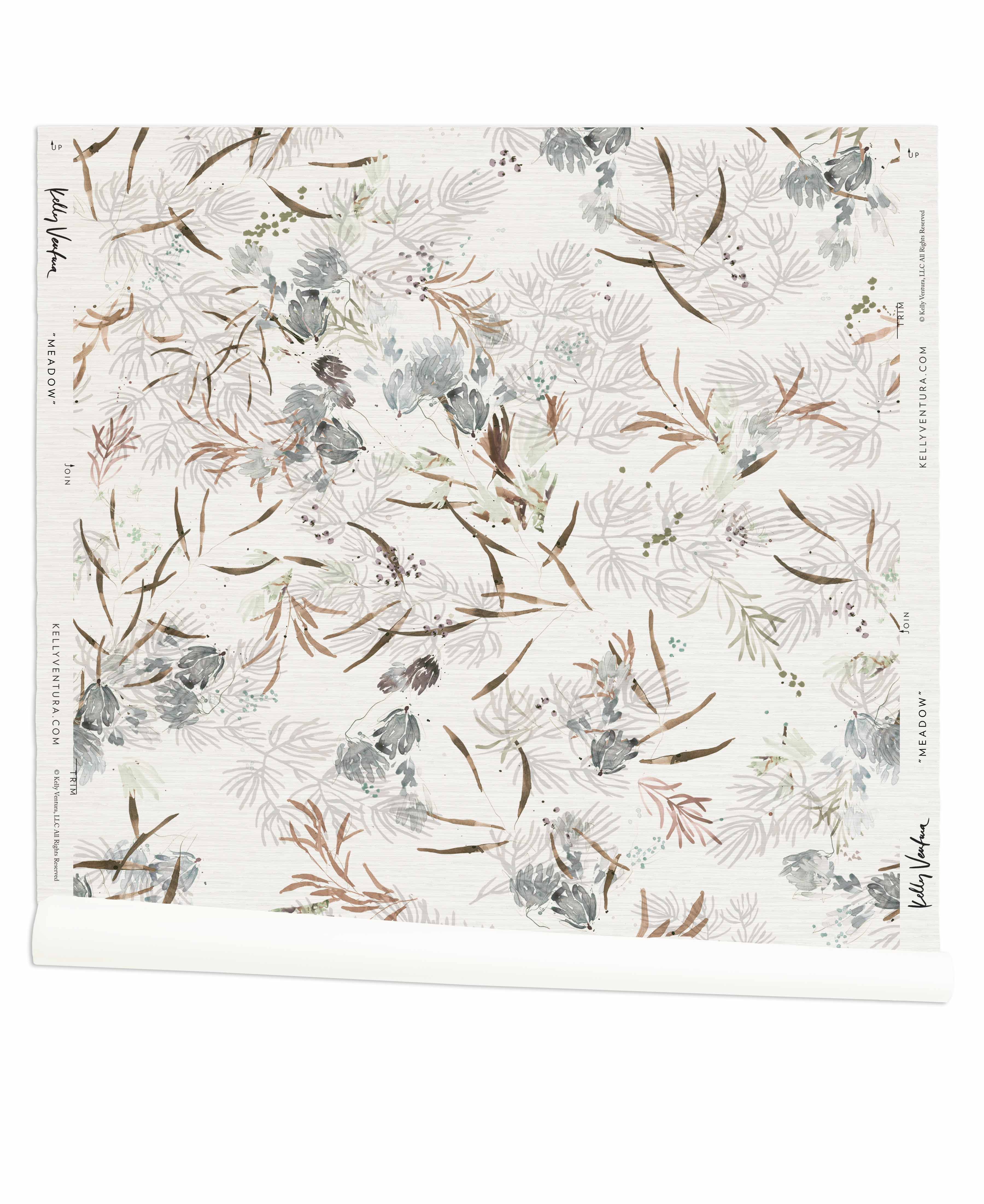 Meadow in Linen on Paperweave