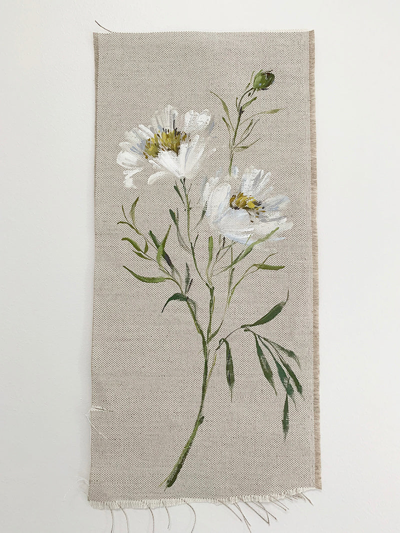 Peonies on Linen